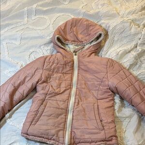 Kids Pink Quilted Jacket